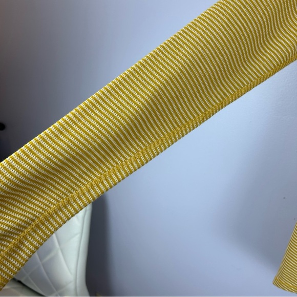 The North Face Mustard Striped Button-Accent Long Sleeve Top Size Large - Picture 6 of 13
